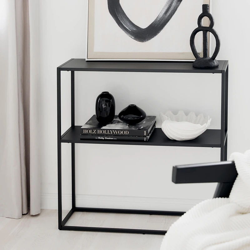 Comoda Andas neagra, structura metalica, design minimalist [0]