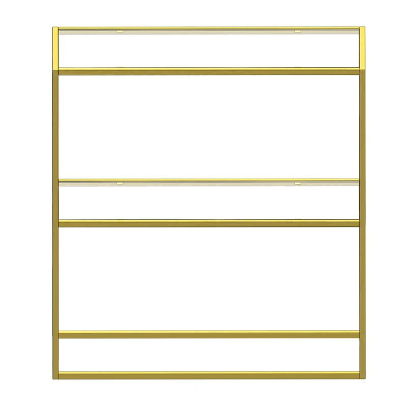 Comoda Berra aurie, structura metalica, design elegant [2]