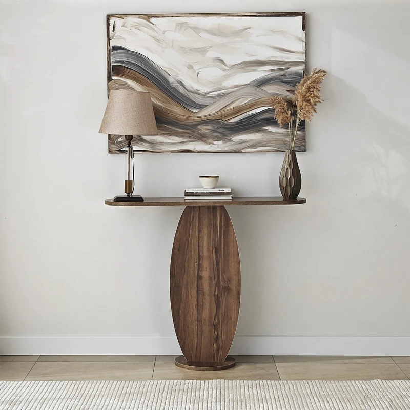 Comoda Ellitica nuc, stil modern, structura rezistenta [0]