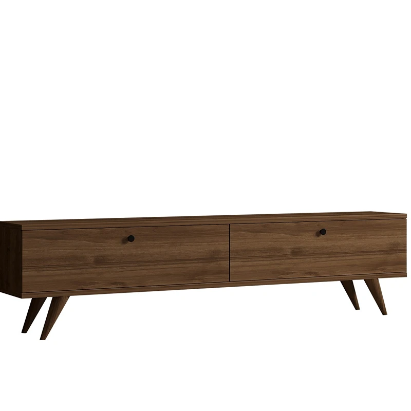 Comoda TV Paris, stil modern, finisaj nuc, spatii multiple de depozitare, 160 cm [4]