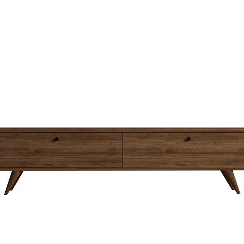 Comoda TV Paris, stil modern, finisaj nuc, spatii multiple de depozitare, 160 cm [3]