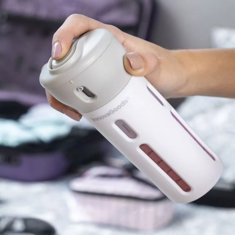 Cadouri pentru Sotie - Dispenser 4 lichide in calatorie