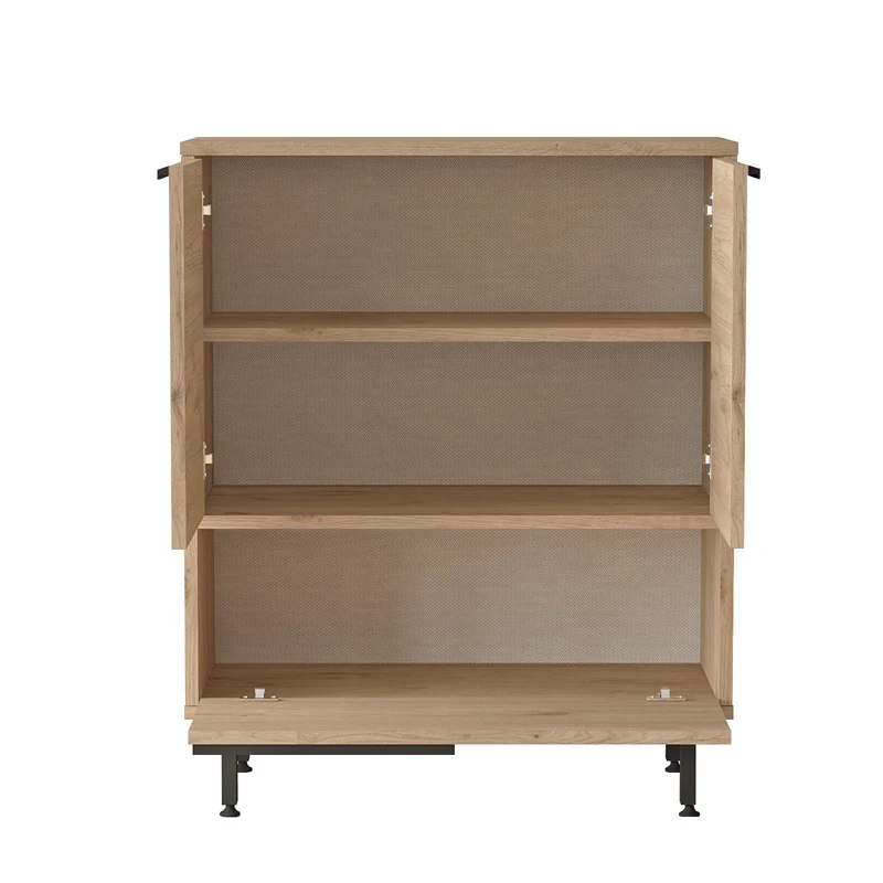 Dulap bucatarie nuc cu picioare metalice 74,8x90,4 cm [3]