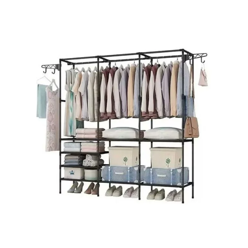 Dulap pliabil haine cu structura metalica si rafturi multiple [2]