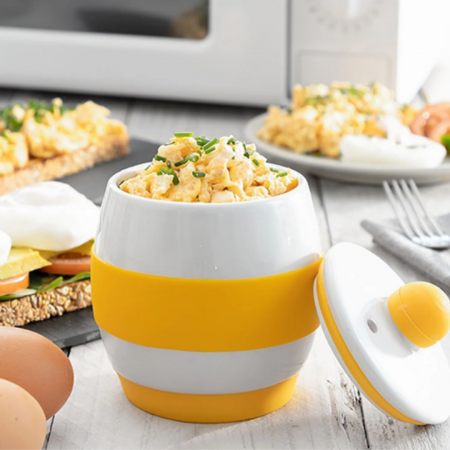 Cadouri de Casa Noua - Fierbator oua la microunde, din ceramica, retete incluse