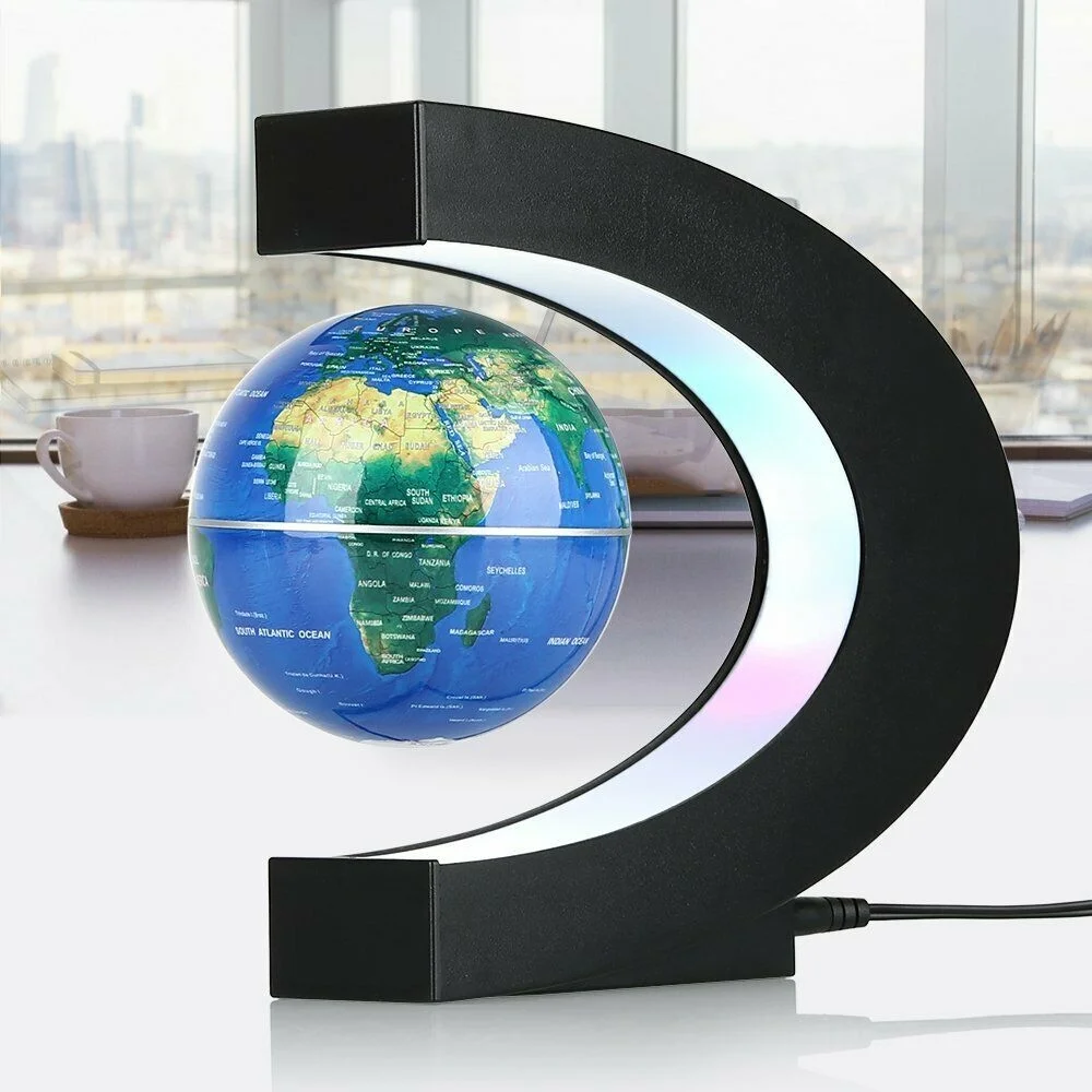 Glob pamantesc magnetic plutitor cu iluminare LED. C-Shape [2]