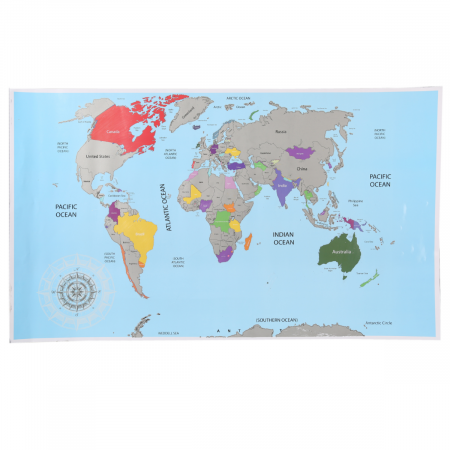 Harta razuibila a Lumii, 88 x 52 cm [3]