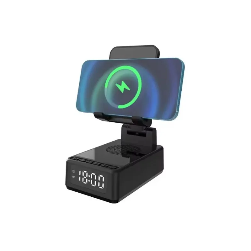 Incarcator wireless 15W cu ceas si difuzor [6]