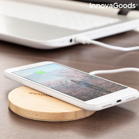 Incarcator wireless din bambus [2]