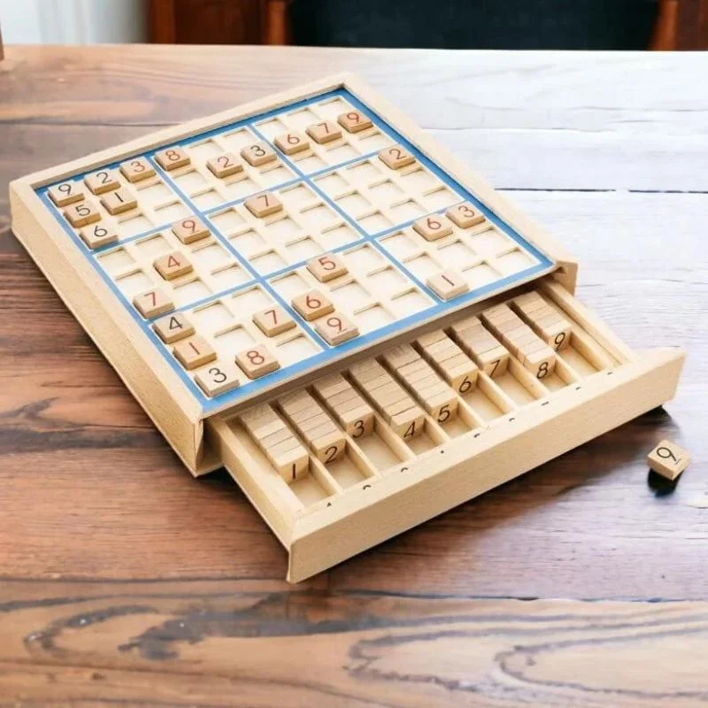 Joc logic Sudoku din lemn [2]