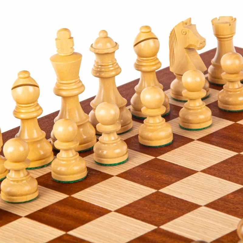 Cadouri - Joc sah cu piese Staunton caseta 40x40cm Mahogany