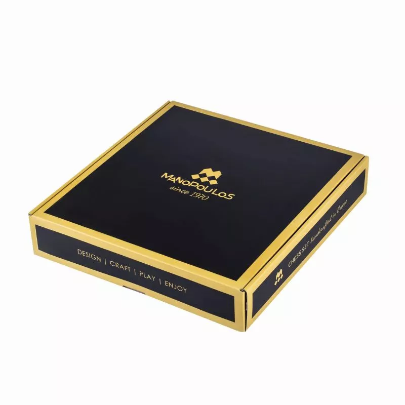 Joc Sah Greek Mithology caseta 36 x 36 cm piese gold & silver si tabla de sah Bronze Turquoise [6]