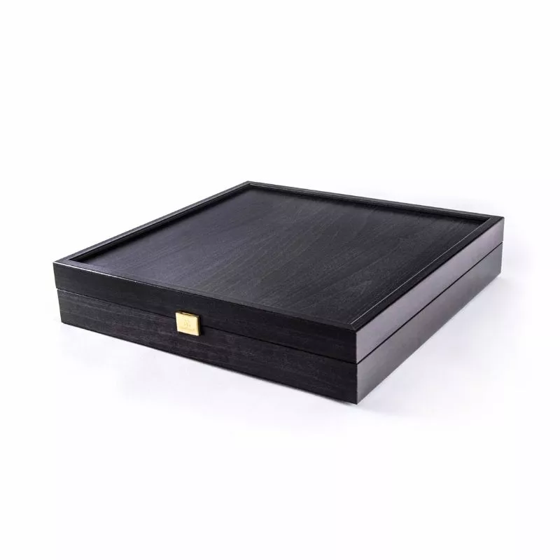 Joc Sah Razboaie Romane caseta 44 x 44 cm piese gold & silver si tabla de sah Bronze Red [9]