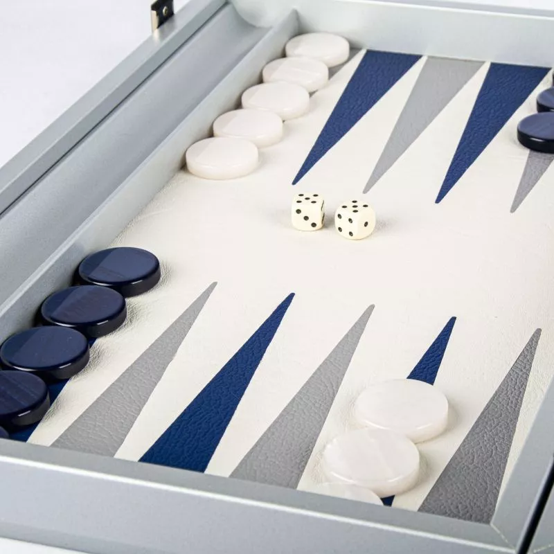 Joc table backgammon Design Navy Blue 48x30cm [2]
