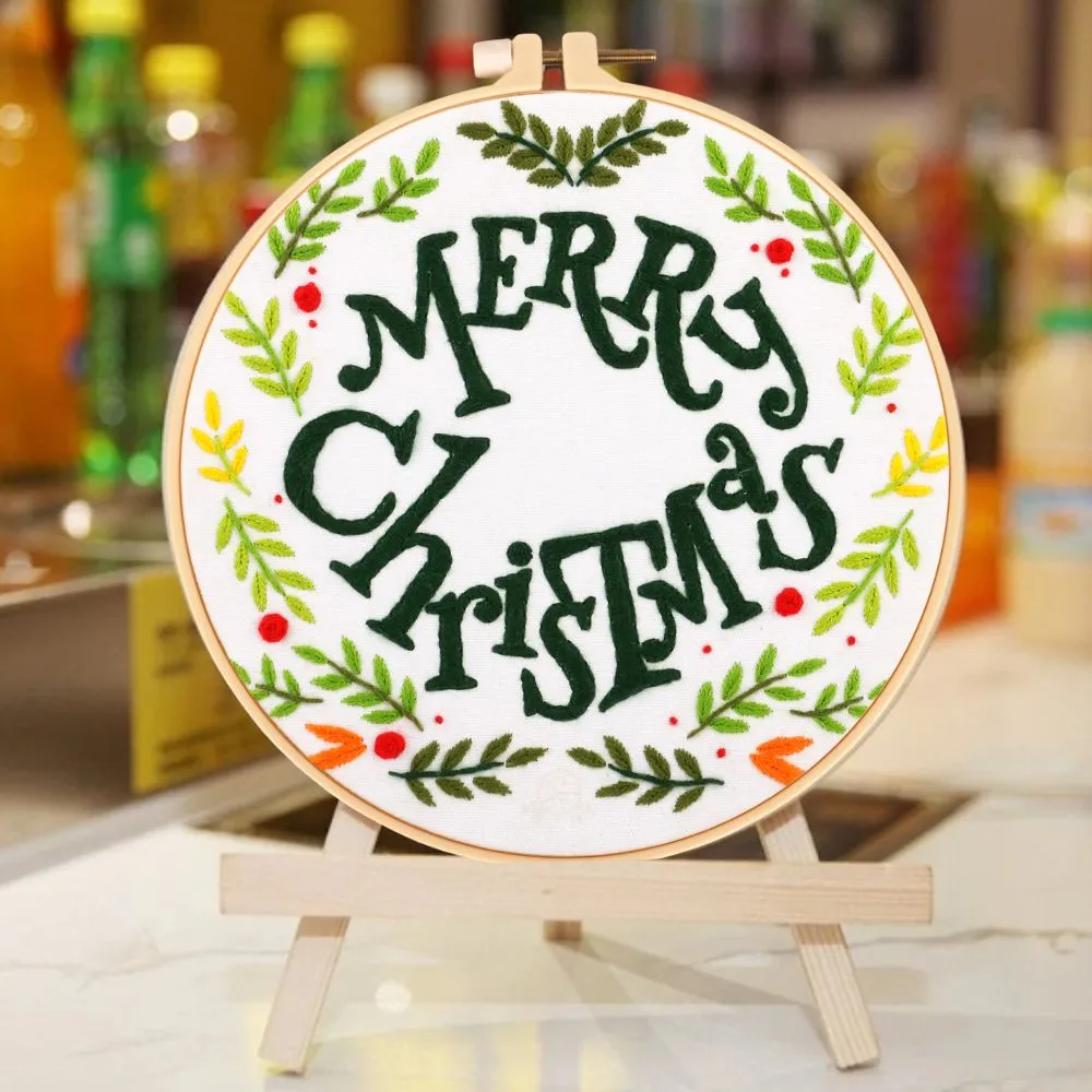 Kit Broderie DIY de Craciun, Merry Christmas [0]