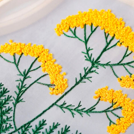 Kit Broderie DIY, Flori galbene [3]