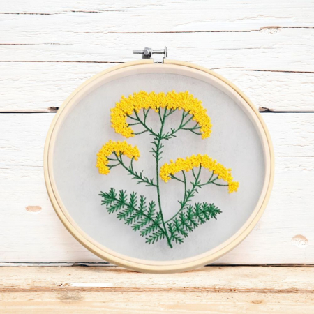 Kit Broderie DIY, Flori galbene [0]