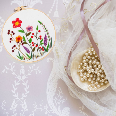Kit Broderie DIY, Flori gratioase [3]
