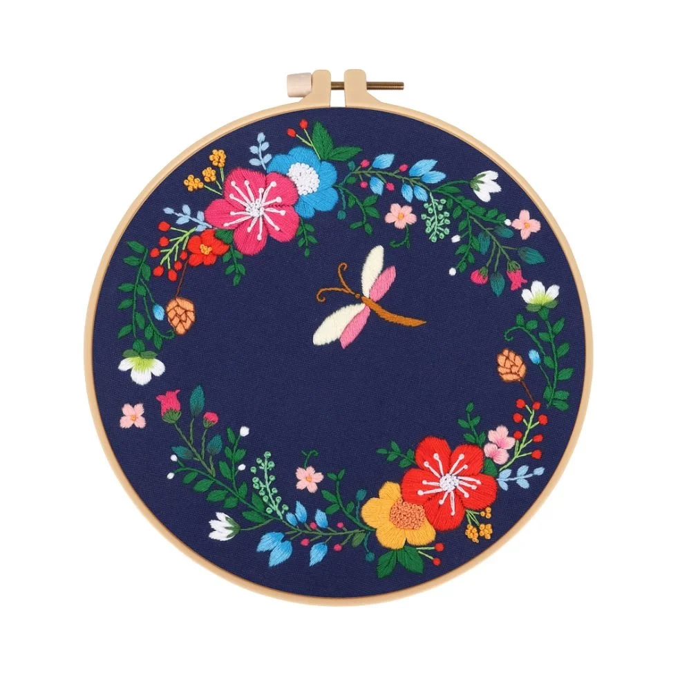 Kit Broderie DIY, Fluture. Si flori [6]