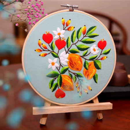 Kit Broderie DIY, Simfonie de flori culori [2]