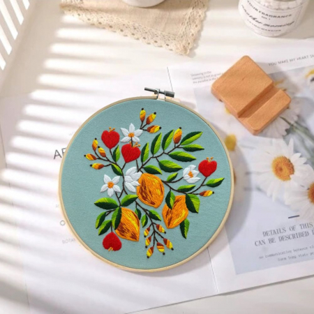 Kit Broderie DIY, Simfonie de flori culori [6]