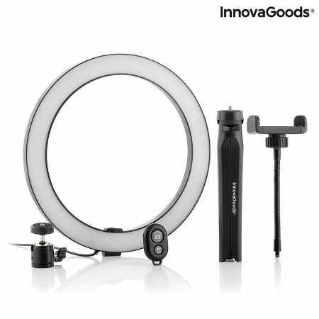 Lampa circulara Selfie Ring, cu trepied si telecomanda [8]