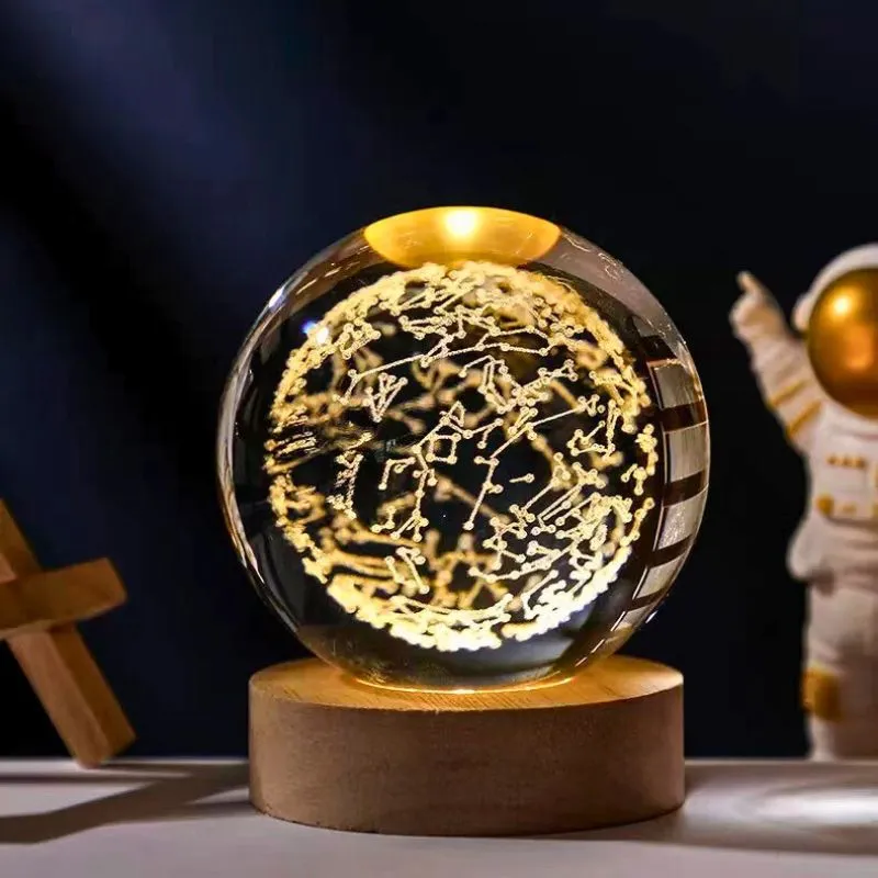 Pentru Copilul din tine - Lampa Glob de Cristal Constelatii