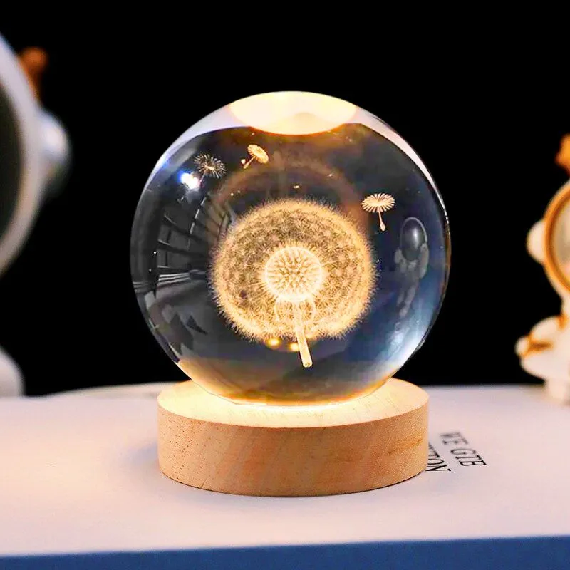Lampa Glob de Cristal cu Papadie cadou incantator [1]