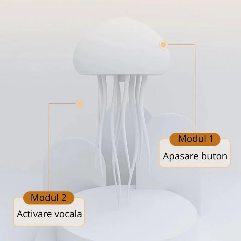 Lampa meduza Smart cu iluminare LED si control vocal [8]