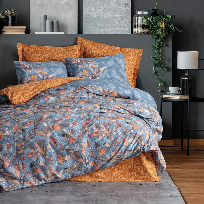 Cele mai noi - Lenjerie pat single, bumbac ranforce, design elegant, 160x220 cm, o husa de perna