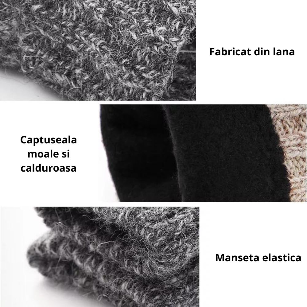 Manusi barbati, de iarna, din lana de Alpaca [3]