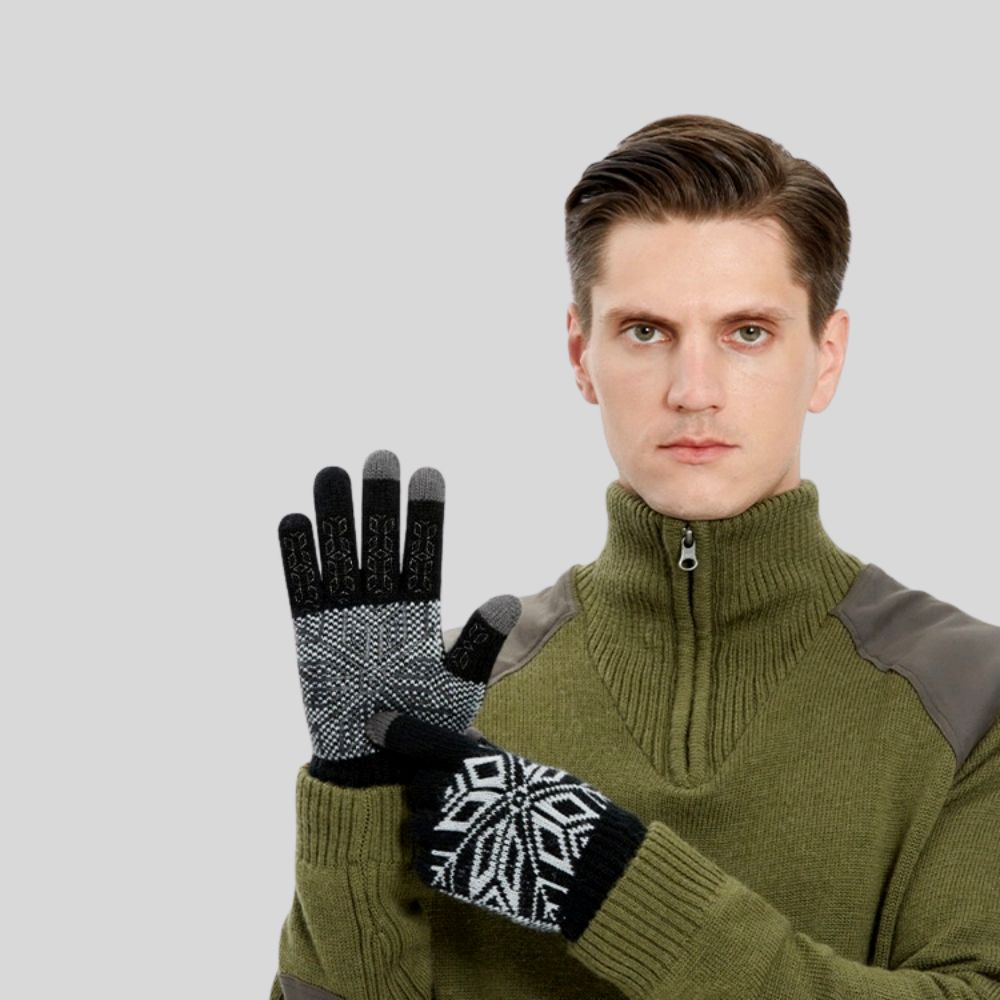 Manusi barbati iTouch screen sensitive, Rombo [2]