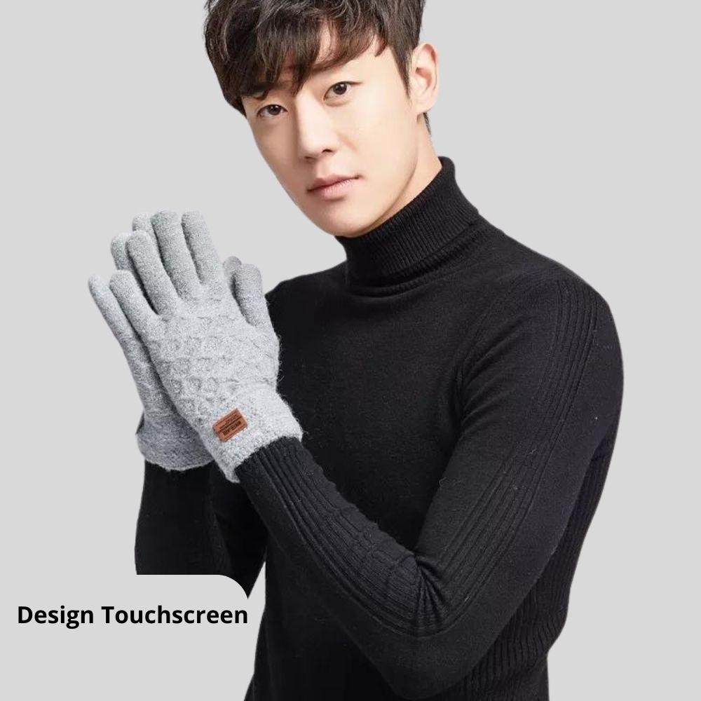 Manusi barbati iTouch screen sensitive, Tricot [7]