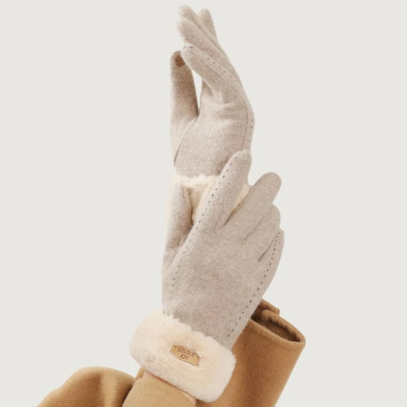 Manusi de dama touchscreen din Casmir 70% si cu blanita [3]