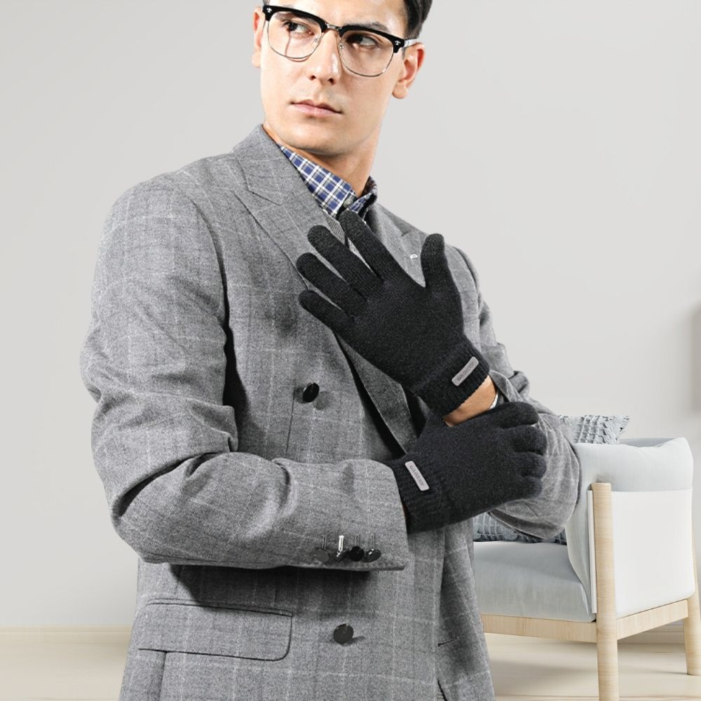 Manusi negre, pentru barbati, Touch sensitive [1]