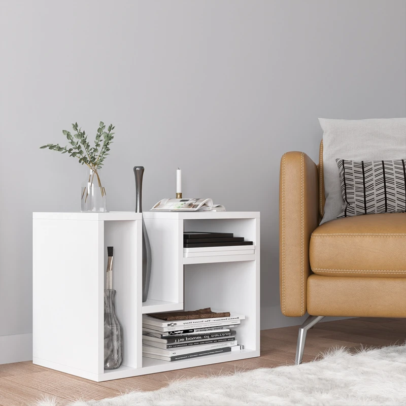 Masuta Abies, alba, 60 cm, rafturi multiple, stil modern [1]