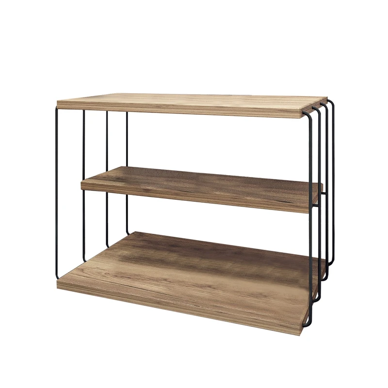 Masuta laterala Lifon pin atlantic, negru, cu design modern si structura metalica [4]