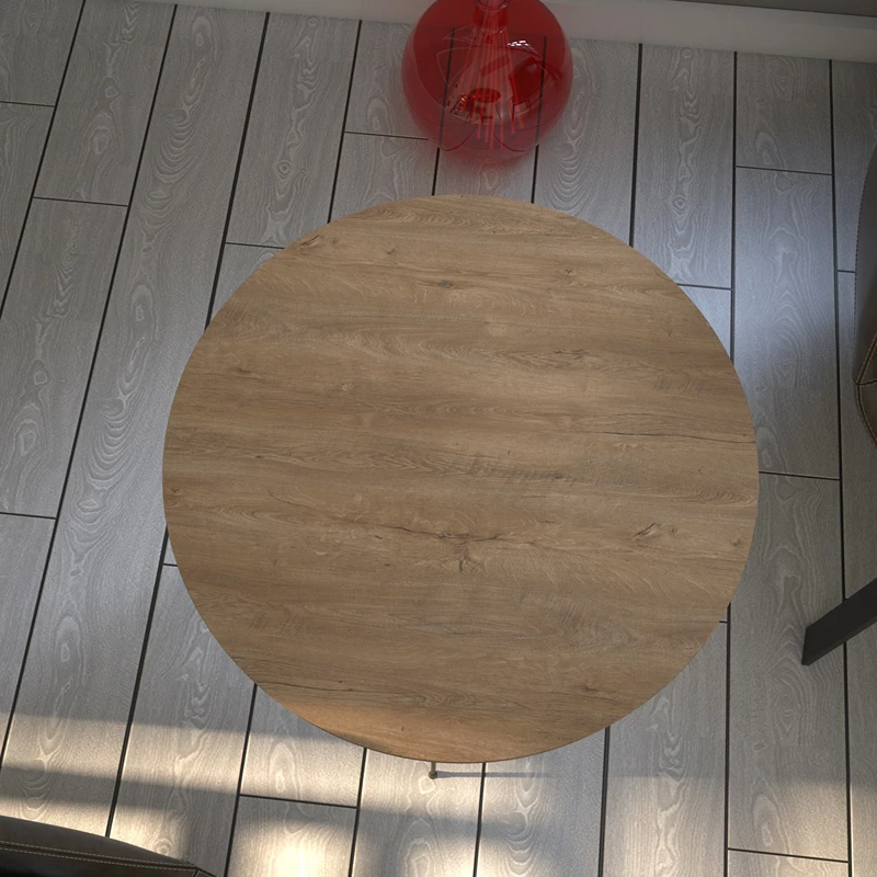 Masuta Sandalf, stejar caucazian, 40 cm, design elegant si versatil [2]