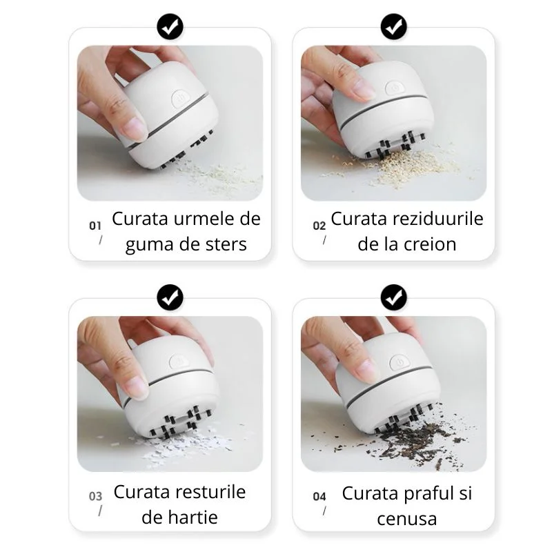 Mini aspirator portabil pentru birou [10]