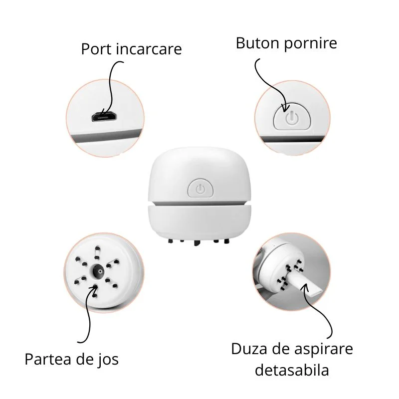 Mini aspirator portabil pentru birou [11]
