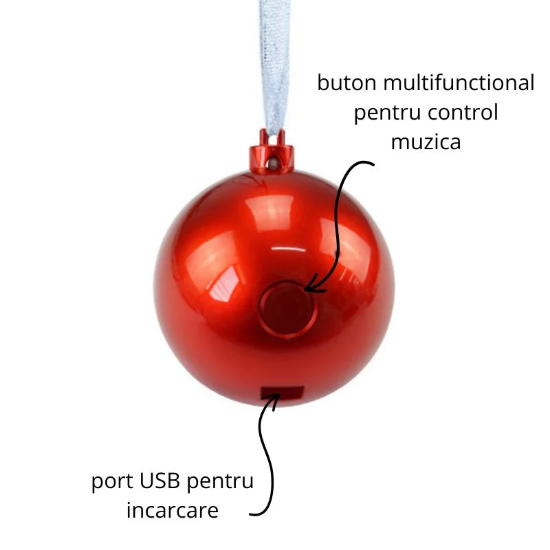 Mini Boxa Portabila cu Bluetooth, Glob de Craciun [16]