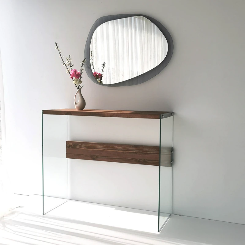 Cele mai noi - Oglinda Aqua fumurie, design modern, sticla securizata