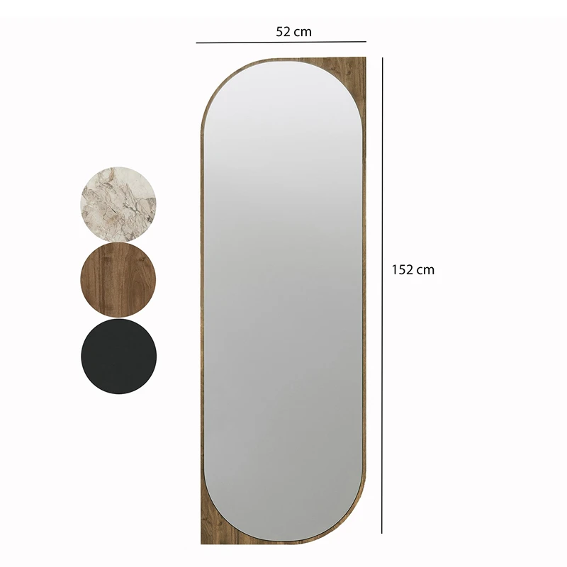 Oglinda Livi nuc, stil modern, rama MDF rezistenta [3]