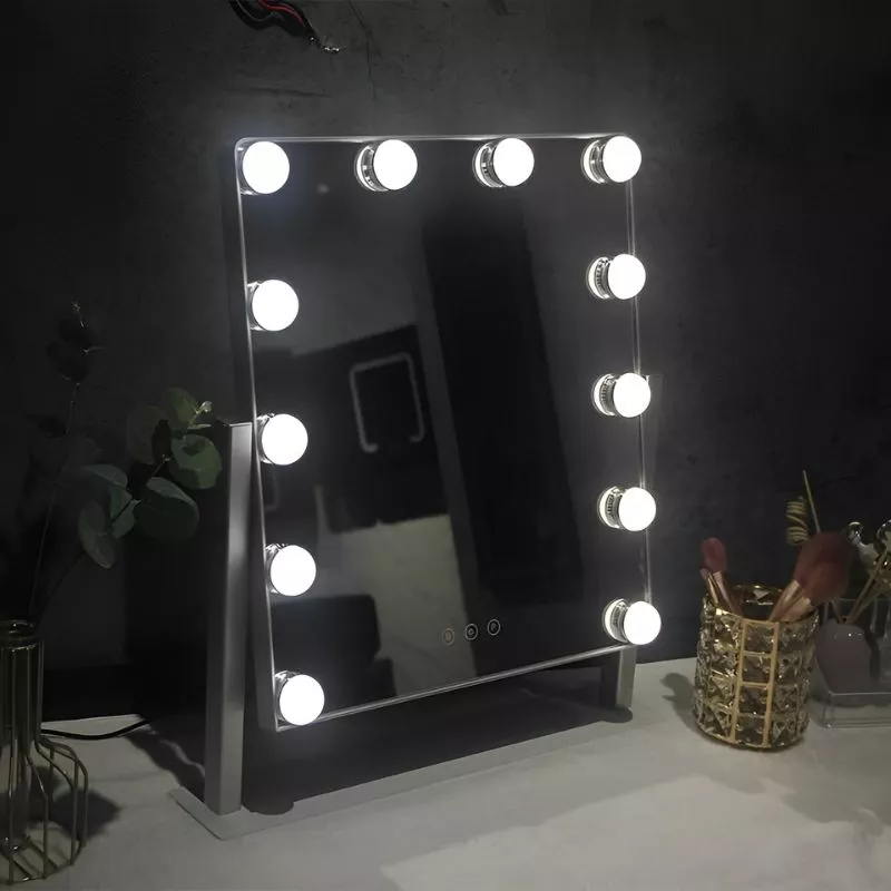 Oglinda machiaj profesionala cu 12 becuri LED Hollywood Star [11]