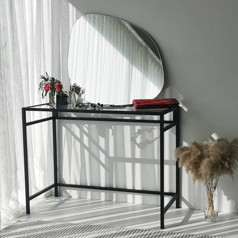 Cele mai noi - Oglinda Sohocu rama alba, design modern, forma asimetrica