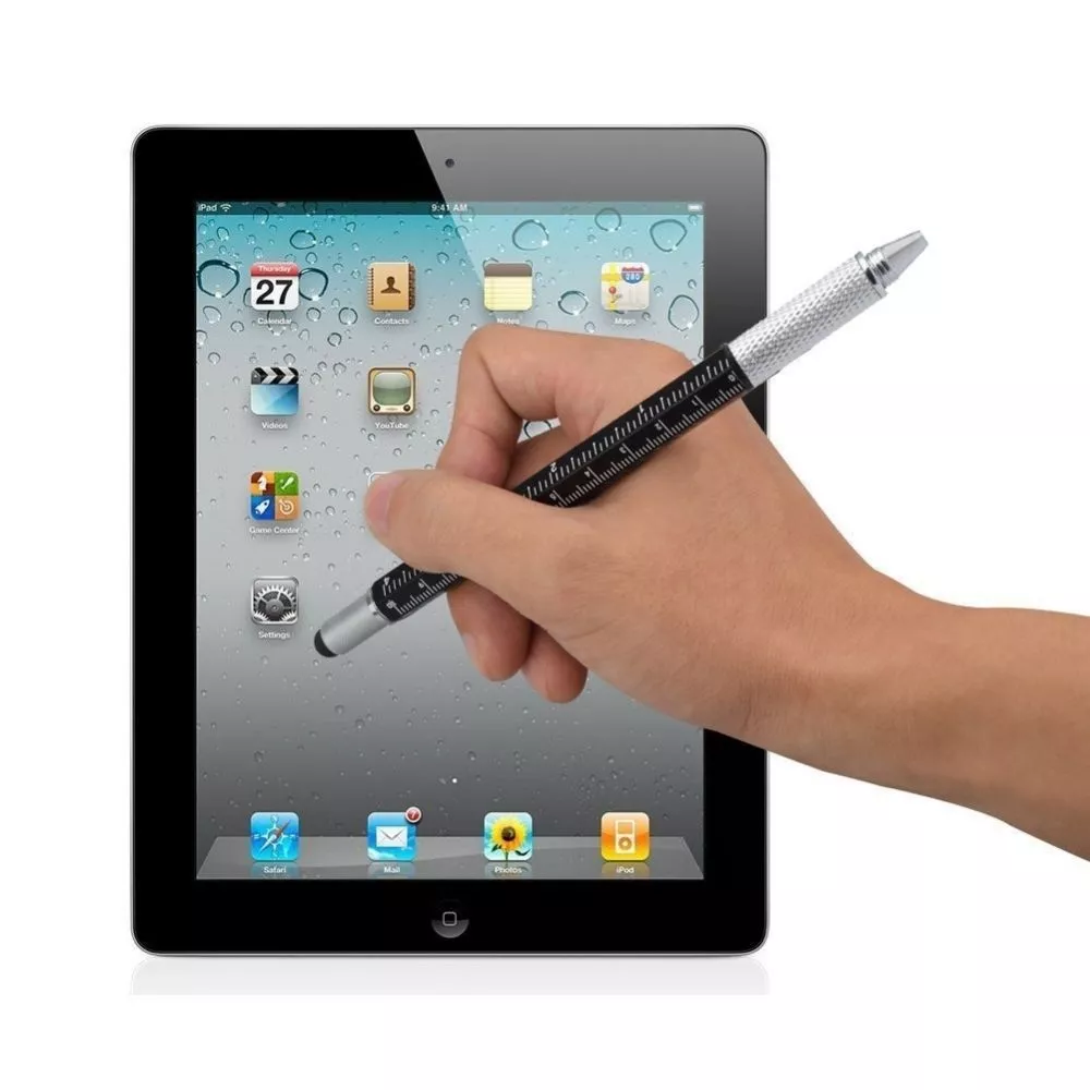Pix multifunctional 6 in 1, surubelnita plata, rigla, capat touchscreen, nivela cu bula [6]