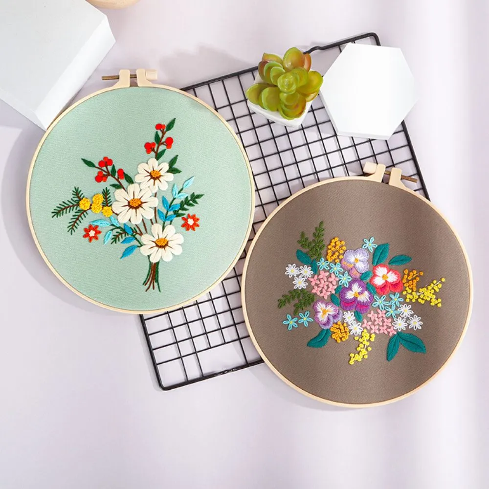 Pachet 3 Kit-uri Broderie DIY, Flori [4]