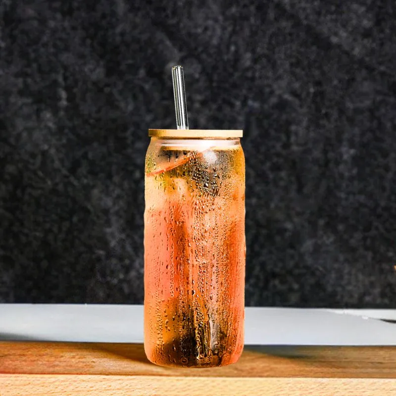 Pahar cu Capac din Lemn si Pai Reutilizabil [0]