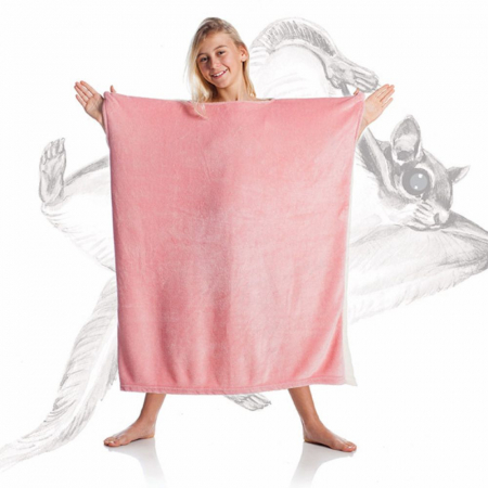 Patura cu maneci pentru copii, Oversized Rose, 240g/mp [0]