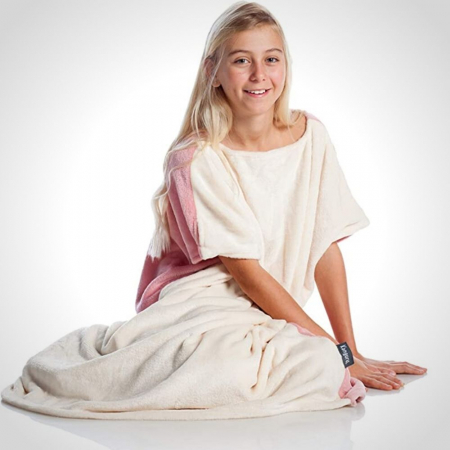 Patura cu maneci pentru copii, Oversized Rose, 240g/mp [1]